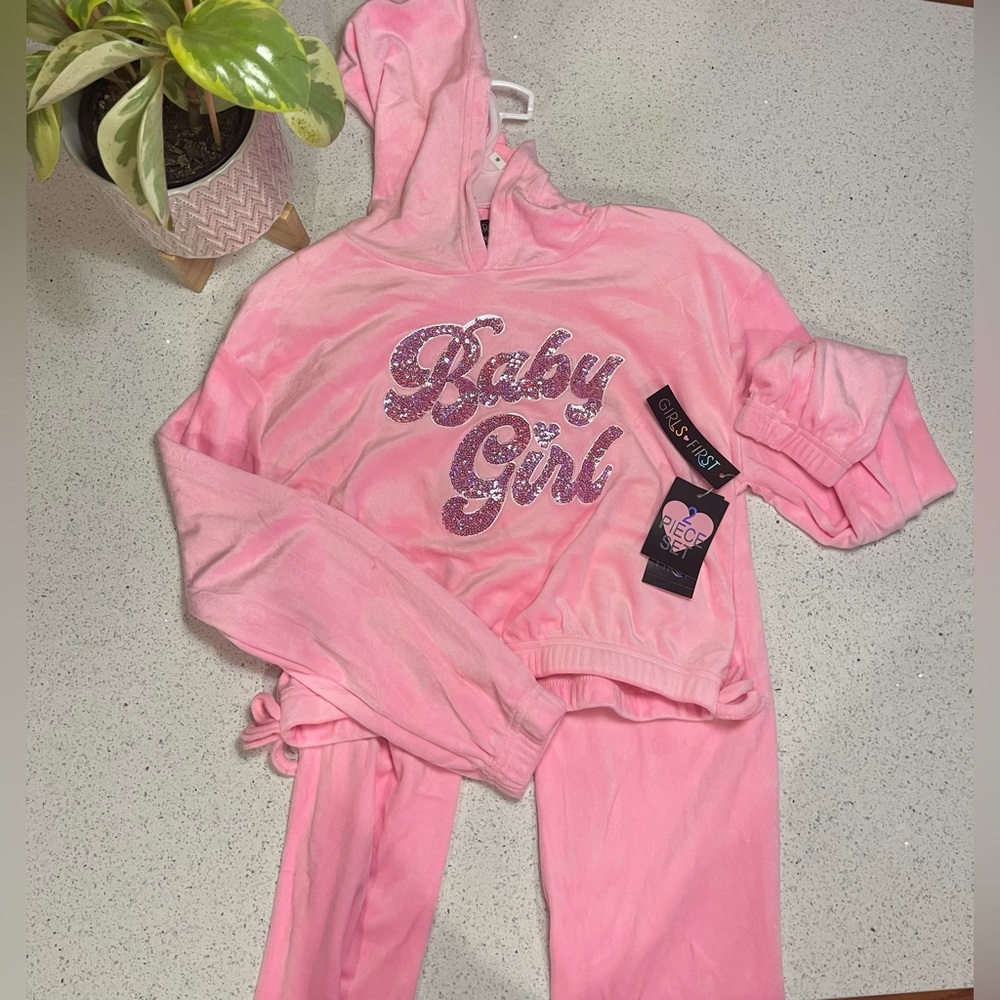 NWT: Girls First 2 Piece set Crop Baby Girl
